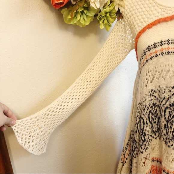 Anthro Sleeping on Snow Risen Sun crochet dress XS - Picture 7 of 13
